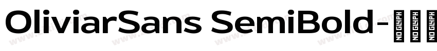 OliviarSans SemiBold字体转换